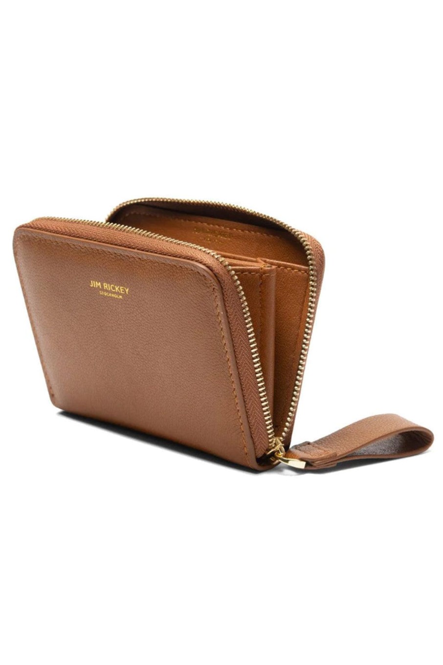 Tilbehor Jim RicNew | Small Zip Wallet Cognac