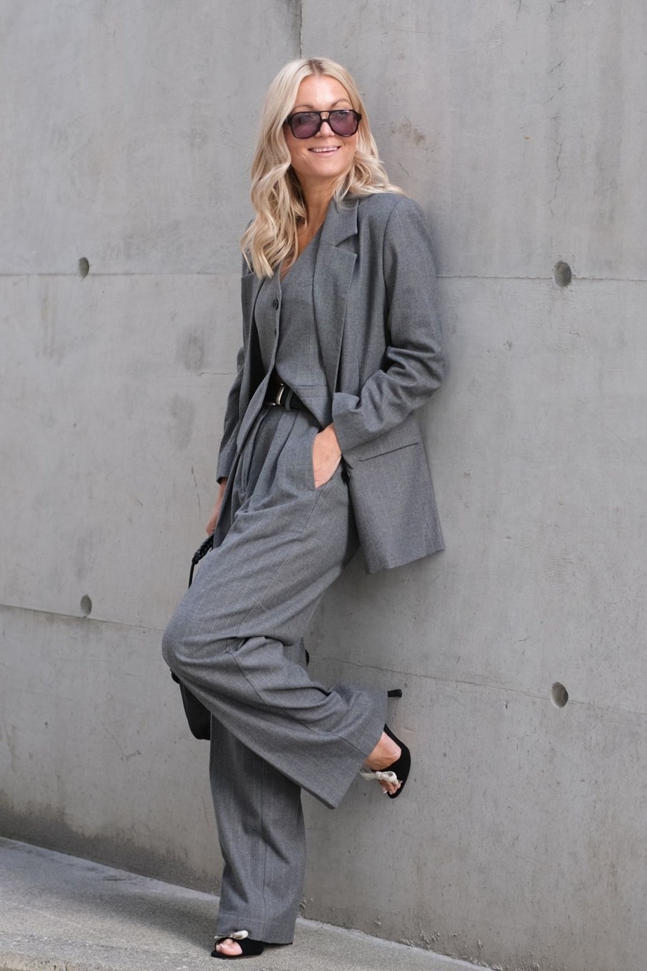 Klaer Second Female Bukser | Holsye Trousers Grey Melange