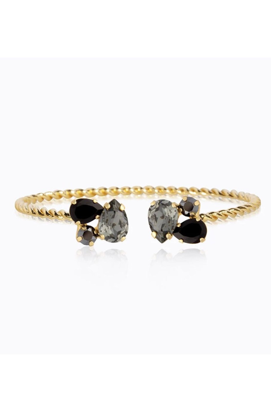 Tilbehor Caroline Svedbom | Alisia Bracelet Gold Black Combo