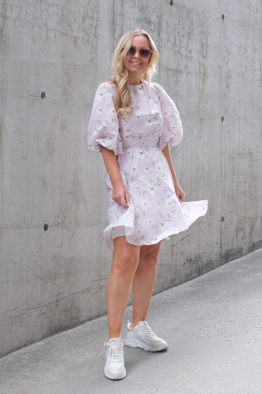 Klaer Camilla Pihl Hverdagskjoler | Clara Dress Lavender Peony Print