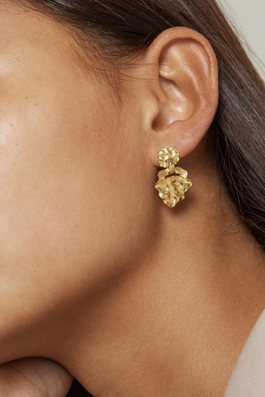 Tilbehor Enamel | Earring Windy Small Gold