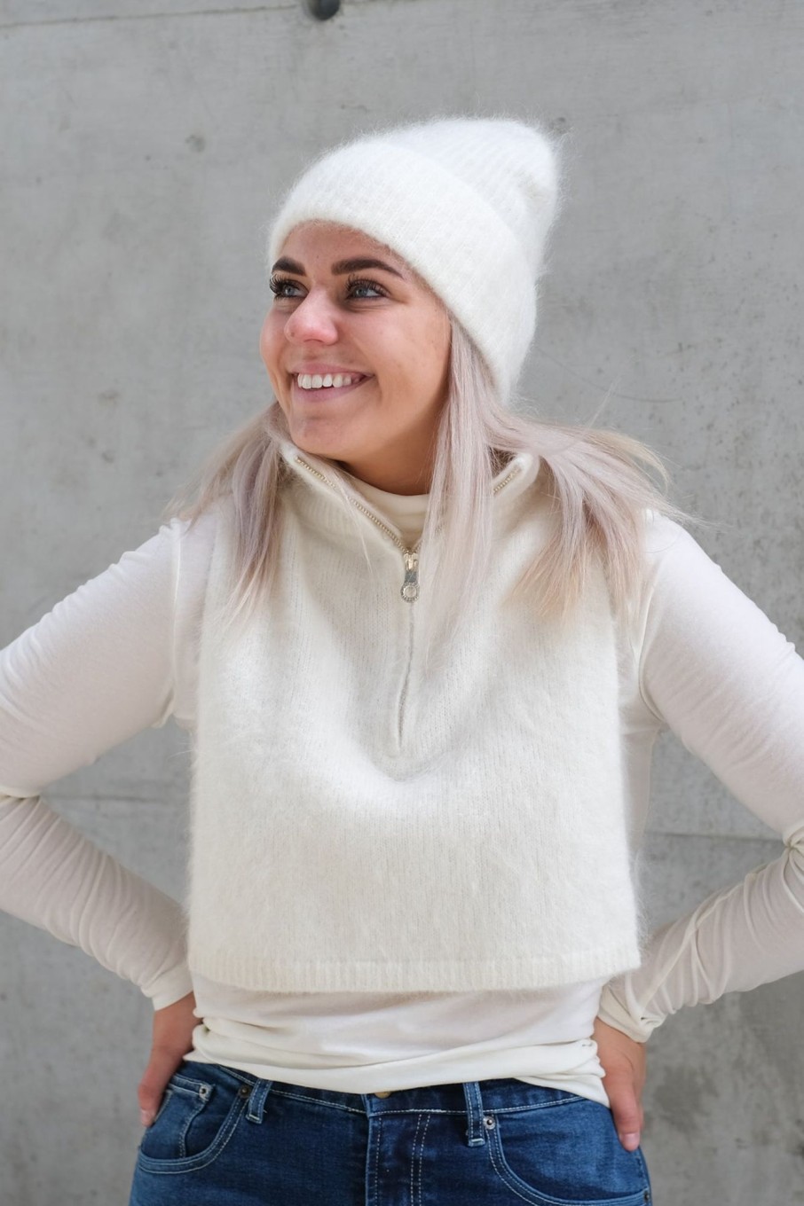 Tilbehor Ellau0026il | Silje Chunky Hat White