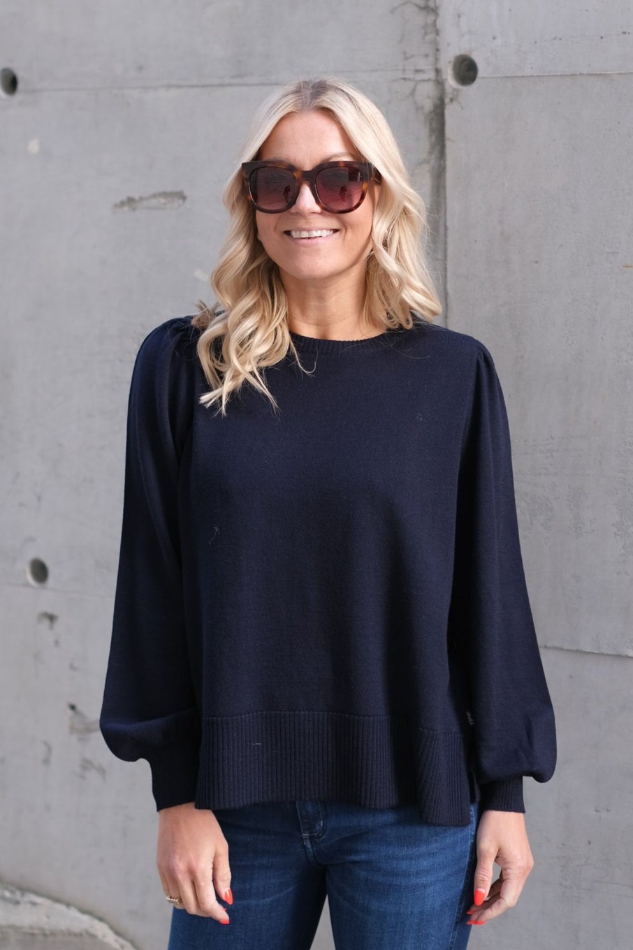 Klaer Ellau0026il Gensere | Sonja Merino Sweater Navy