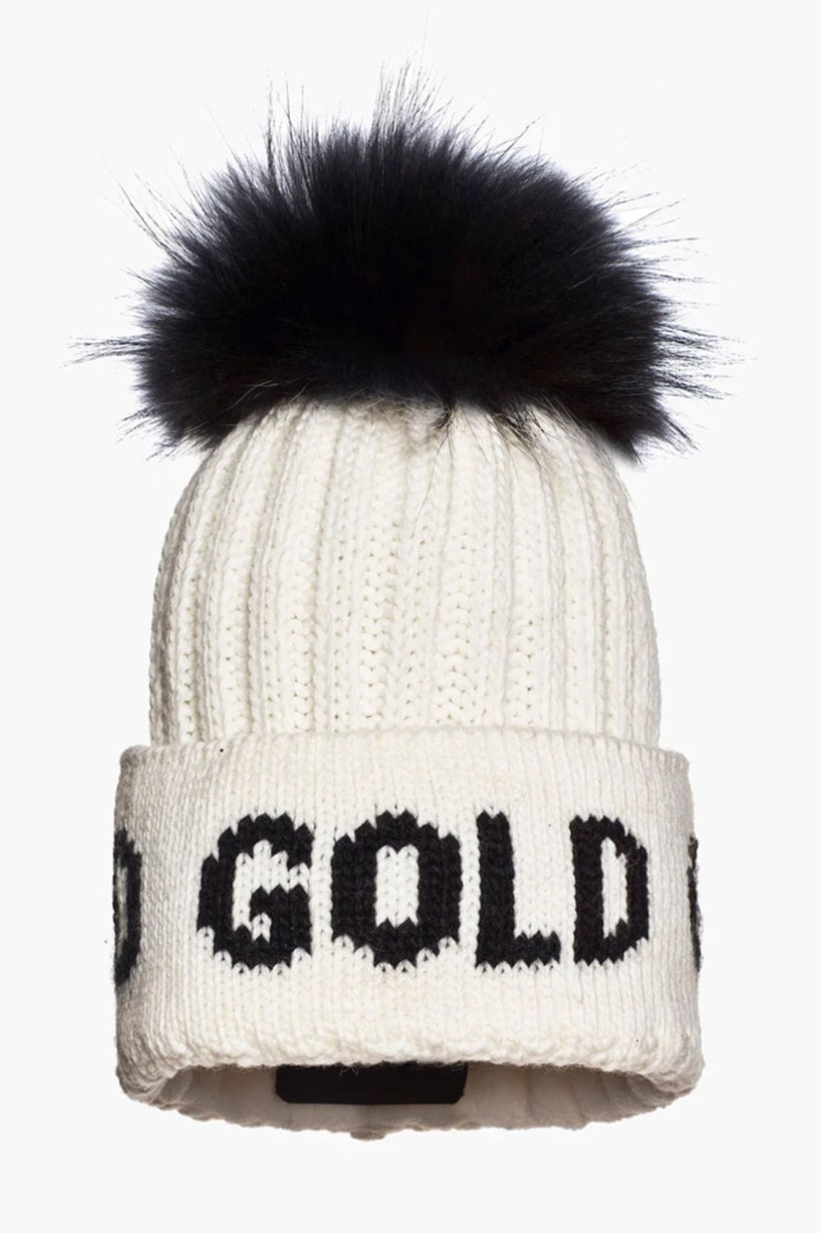 Tilbehor Goldbergh | Hodd Beanie Real Pom White