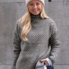 Klaer Second Female Gensere | Herrin Knit New T-Neck Kambaba