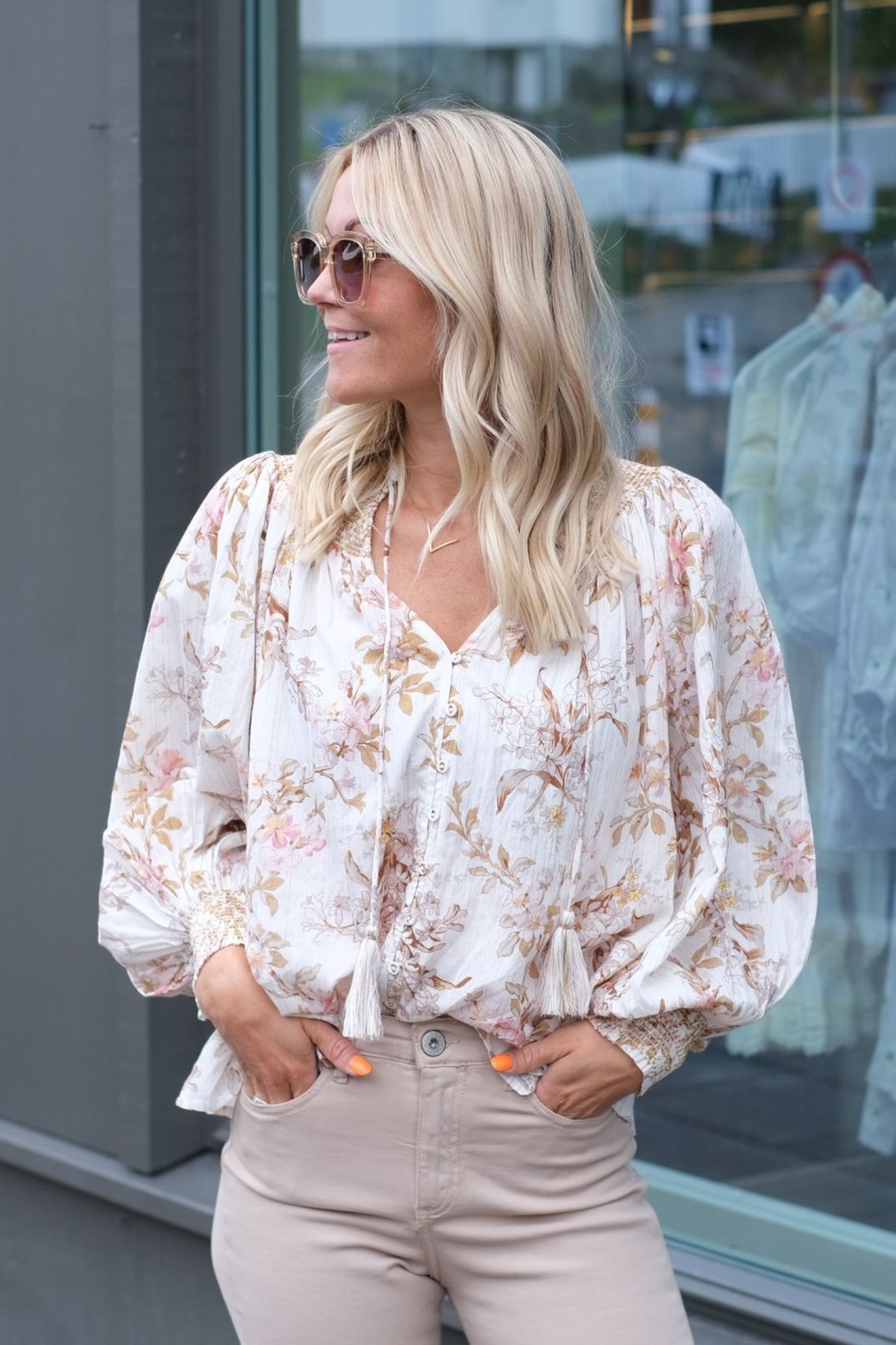 Klaer By Timo Bluser | Bohemian Shirt Flower Branches