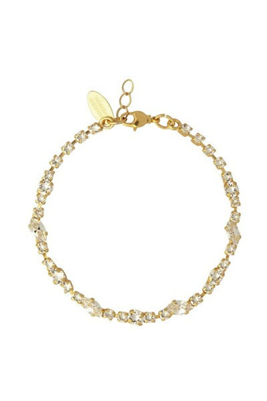 Tilbehor Caroline Svedbom | Antonia Bracelet Gold Crystal