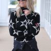 Klaer Perfect Moment Skiklaer | Stardust Sweater Black / Snow White Star