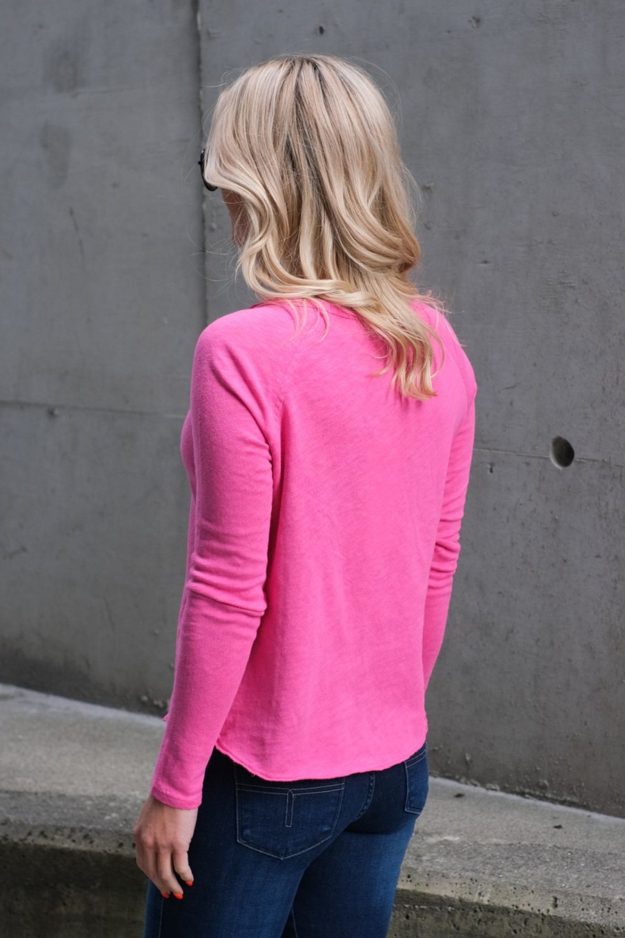 Klaer American Vintage Topper | Sonoma Longsleeve O-Neck Vintage Raspberry Tree