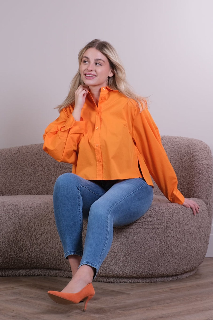 Klaer Second Female Skjorter | Matisol Shirt Orange Pepper