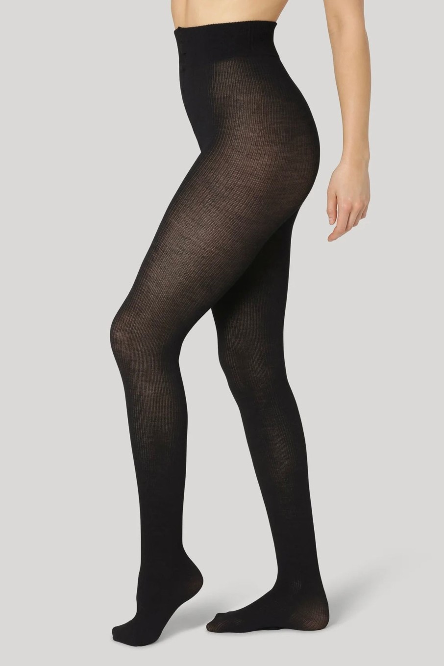 Tilbehor Dear Denier | Svea Merino Rib Tights Black