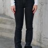 Klaer Lois Jeans | Gaucho Flare Harry Black Vein Scrunge Black