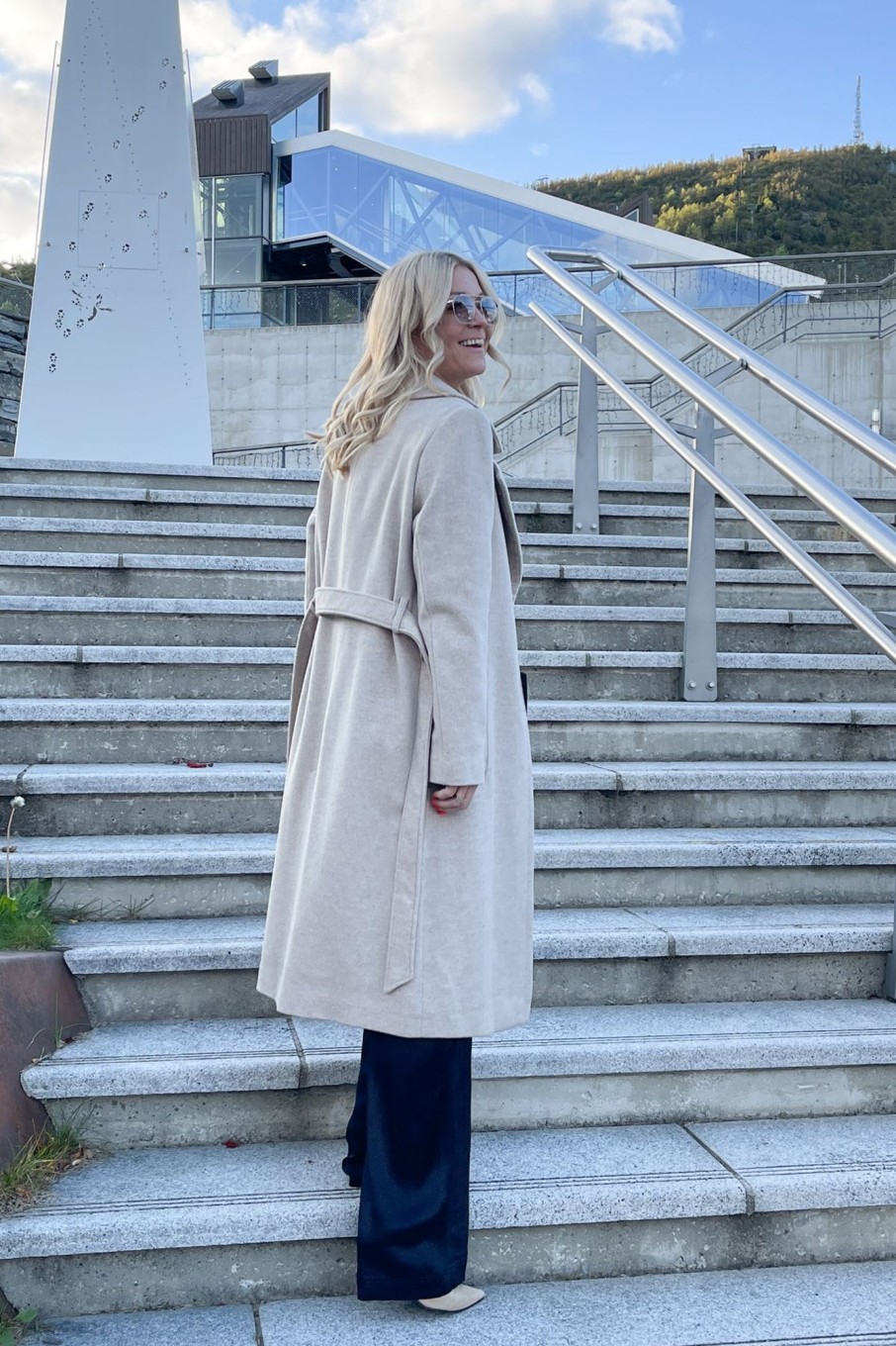 Klaer Sand Copenhagen Kaper | Clareta Cashmere Midi Coat Beige