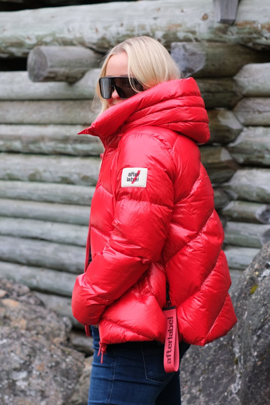 Klaer Afterlabel Dunjakker | Helsinki Down Jacket Red