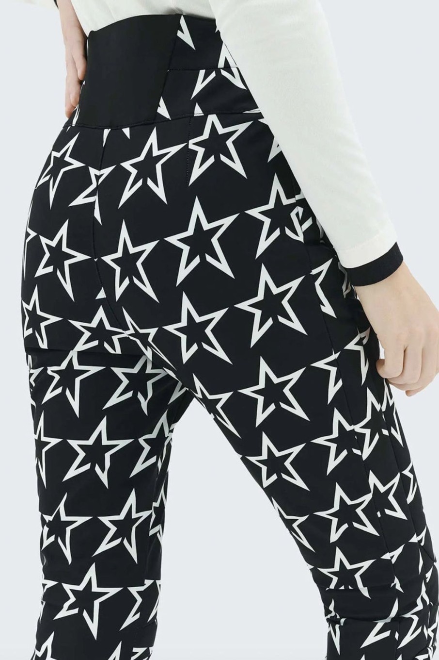 Klaer Perfect Moment Skiklaer | Aurora High Waist Flare Pants Logo Star Print