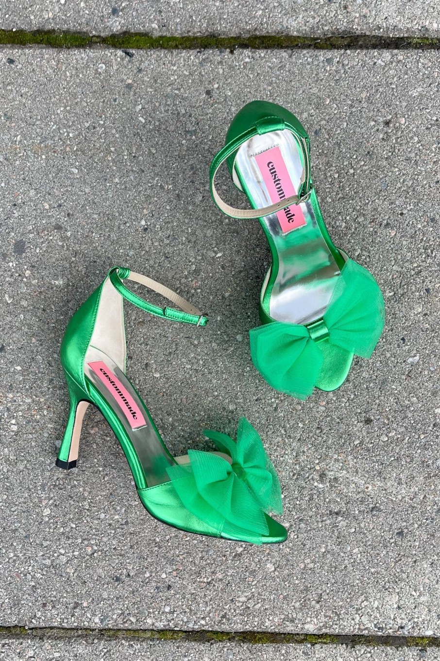 Sko Custommade | Ashley Metallic Bow Metallic Green