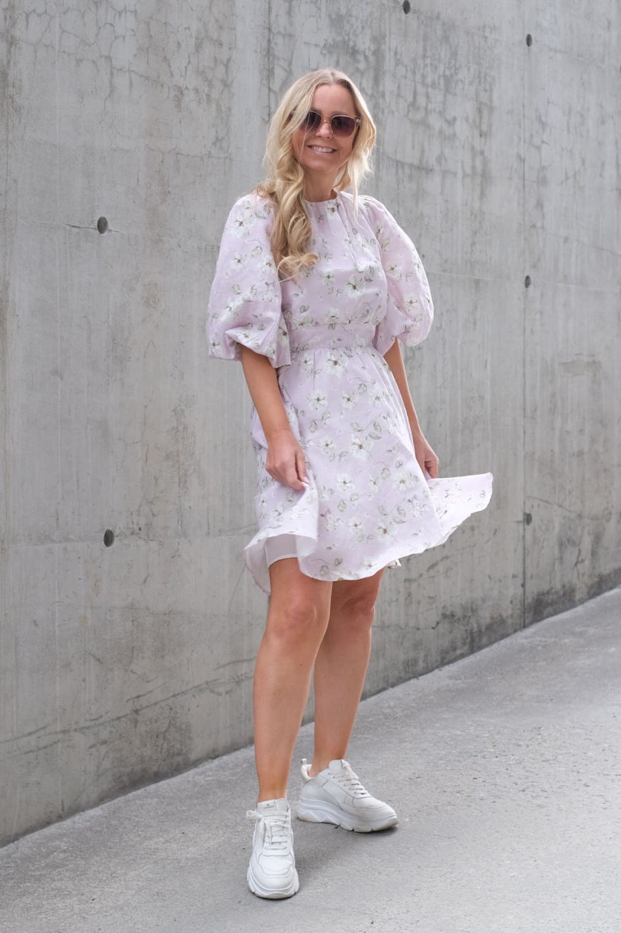 Klaer Camilla Pihl Korte Kjoler | Clara Dress Lavender Peony Print