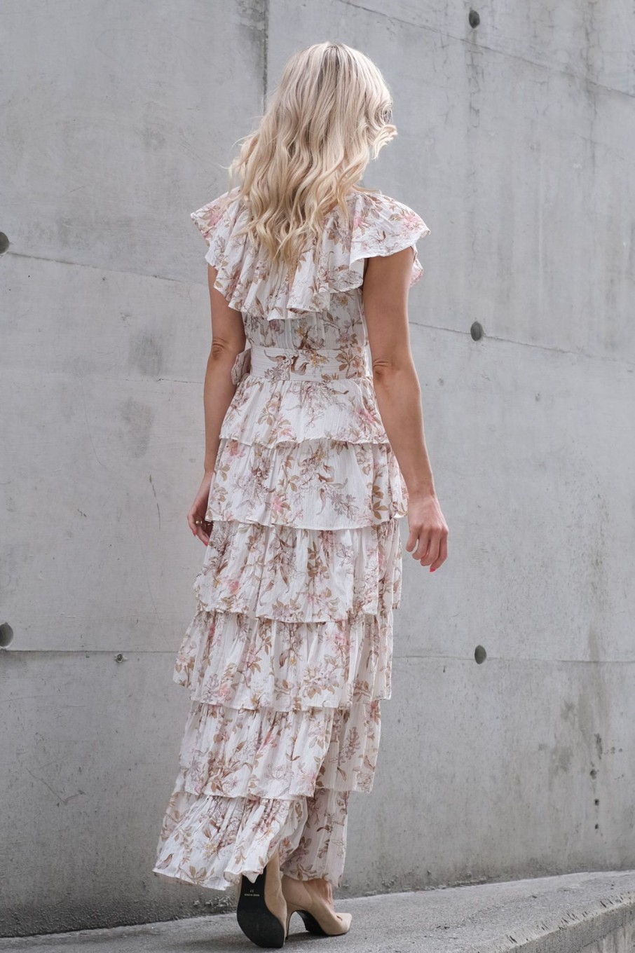 Klaer By Timo Maxikjoler | Bohemian Maxi Dress Flower Branches