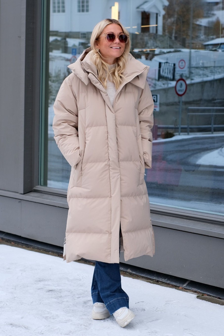 Klaer Blæst Dunjakker | Stranda Jacket Beige