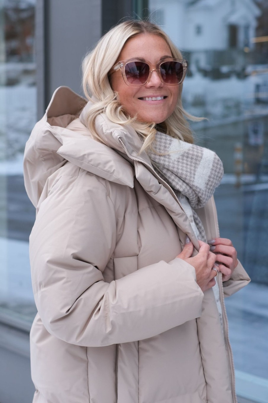 Klaer Blæst Dunjakker | Stranda Jacket Beige