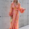 Klaer By Timo Festkjoler | Chiffon Wrap Dress Sunrise