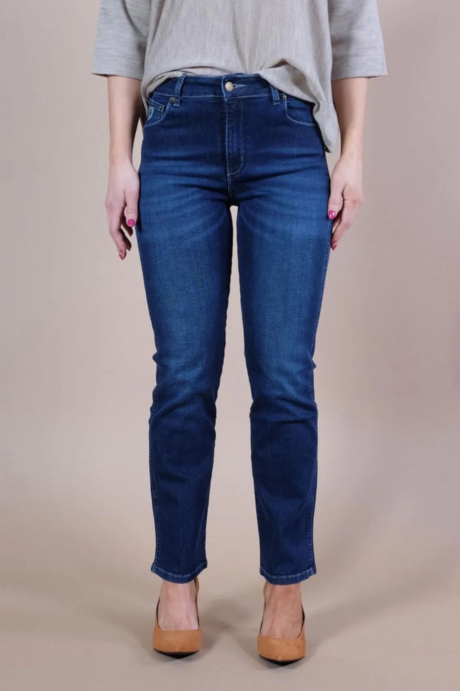 Klaer Lois Jeans | Malena Marconi Mist Dark Stone