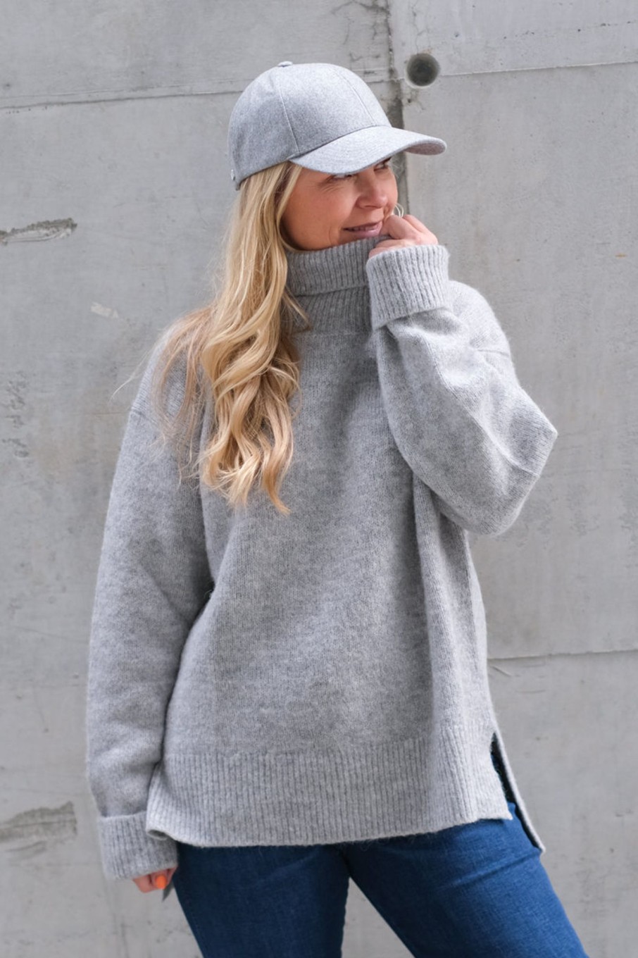 Klaer Arnie Says Gensere | Alwyn Sweater Lt Grey Melange