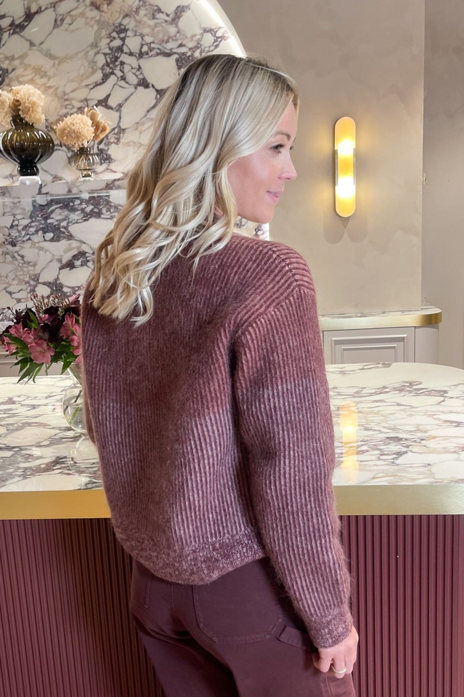 Klaer Holzweiler Gensere | Anja Knit Sweater Pink Mix