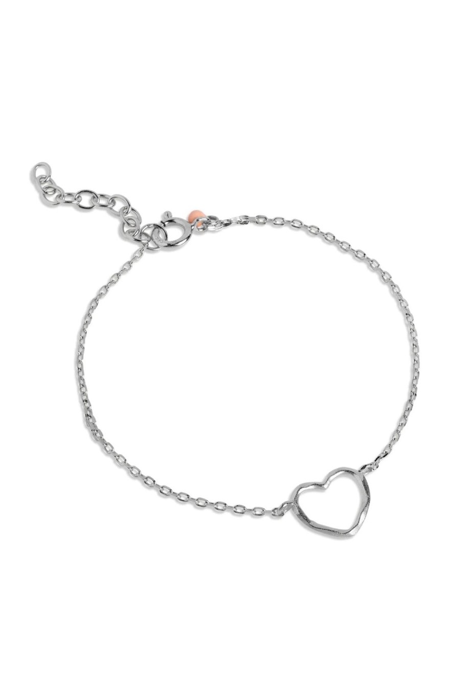 Tilbehor Enamel | Bracelet Organic Heart Silver