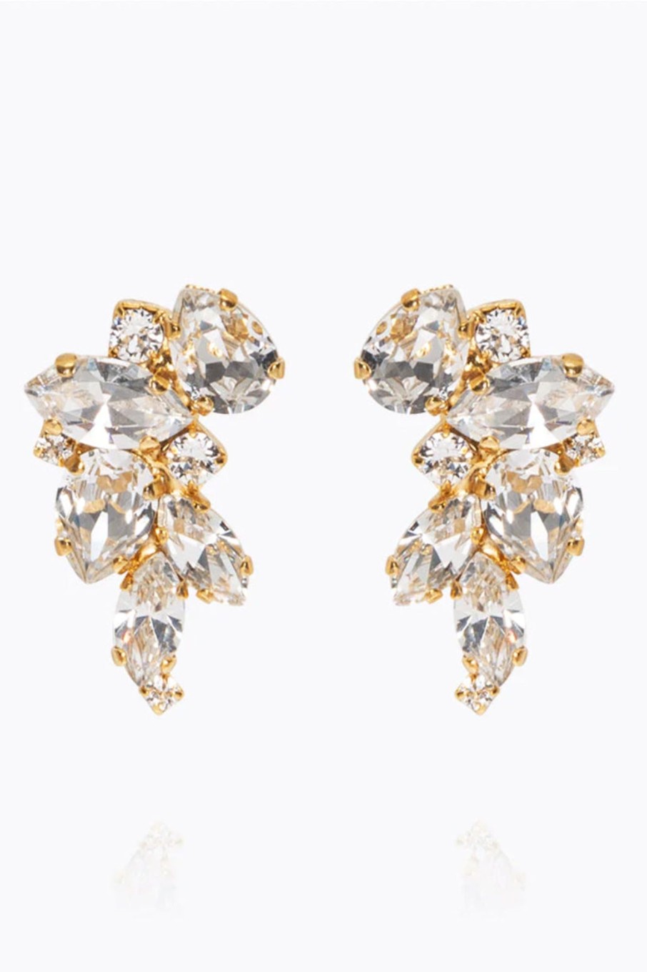 Tilbehor Caroline Svedbom | Demi Earrings Gold Crystal