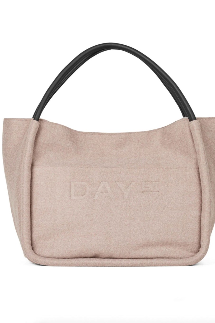 Tilbehor Day ET | Woolen Small Shopper Taupe Melange